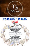 Sertifikalı Burç Taşı Oğlak Burcu Opal Taşı Bileklik