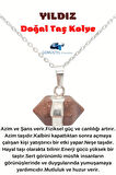 Sertifikalı Yıldız Taşı Doğal Taş Kolye Zincir