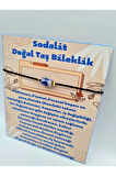 Sertifikalı Doğal Taş Sodalit Taşı Bileklik