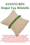 Sertifikalı Aventurin Doğal Taş Bileklik 6mm