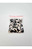 Sertifikalı Panda Jasper Kırık Doğal Taş - 20 gr Delikli