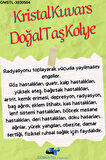 Sertifikalı Kristal Kuvars Orijinal Doğal Taş Tımbıl Kolye