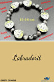 Sertifikalı Labradorit Doğal Taş Çocuk Bilekliği