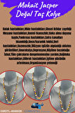 Sertifikalı Doğal Taş Mokait Jasper Taşı Kolye Aaa Kalite 6mm