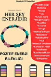Sertifikalı Doğal Taş Pozitif Enerji Bilekliği Özel Kodlama Orijinal Doğal Taş Sürpriz Hediyeli