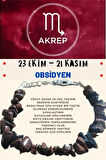 Sertifikalı Burç Taşı Akrep Burcu Obsidyen Taşı Bileklik
