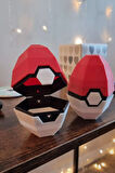Pokemon Easter Pokeball Şekerlik Paskalya Yumurtası Pokeball Saklama Kutusu 18CM