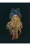 Karayip Korsanları Davy Jones Büst Karayip Korsanları Ahtapot Adam Büst Büyük Boy 25 Cm