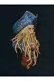 Karayip Korsanları Davy Jones Büst Karayip Korsanları Ahtapot Adam Büst Büyük Boy 25 Cm