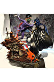 Batman vs Joker Savaşı Figür DC Batman ve Joker Kavgası Obje 25CM Büyük Boy
