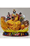 Dragon Ball GT Figür Dragon Ball Goku ve Vegeta SSJ4 Gogeta Obje 30CM Dev Boy