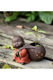 Buda Vazo Buddha Vazo Seti Meditasyon Buda Dekoratif Obje 5 Parça