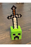 Minecraft Creeper Masaüstü Dekoratif Biblo Dekor