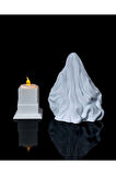 Halloween Hayalet Mumluk 3'lü Set Cadılar Bayramı Mumluk 3'lü Hayalet 16CM