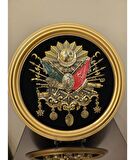 Osmanlı Tuğrası Siyah Gold Duvar Süsü