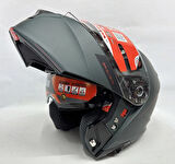 Mt Kask Mt Genesis Sv Çene Açılır Kask Mat Anthracite Grey