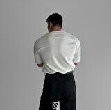 Geniş Pis Yaka %100 Pamuklu T-Shirt