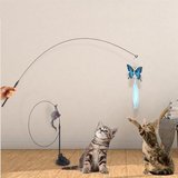 Vantuzlu Tüylü Zilli Olta Kedi Oyuncağı (5332)