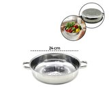 24CM BASIK SÜZEK METAL SÜZGEÇ KULPLU (5332)