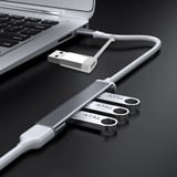 4 Port&amp;apos;lu Bağlantı İstasyonu Ultra İnce USB Bölücü TYPE-C tipi Çoklu Arayüz Adaptörü Multi 