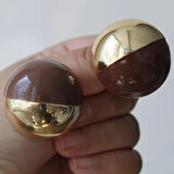 Vintage Düğme Küpe