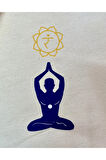 PZR CASUGO Yoga Meditasyon Minderi  Karabuğday Kabuklu Dolgulu - Kök Çakra–Muladhara Sembollü Zafu Minder