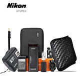 Godox AD200Pro Mobil Flaş (200W) Basic Kit 5 Boom Bundle (Nikon Uyumlu)