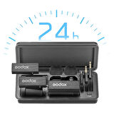 Godox Movelink Mini UC Kit 2 Kablosuz Yaka Mikrofonu Kit Apple Uyumlu