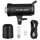 Godox SK400 3'lü Paraflaş Set + Seyyar Fon Perde 3x3 Metre