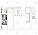 Goetze 06-849007-00 Motor Segman 050 Accent Era 1.5 CRDI 2006-Kia Cerato-Rio 1.5 CRDI 2006-75.50mm 230402A902