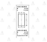 Goetze 14-011150-00 Motor Gomlek STD Stare CRDI 2001-140 Bg-Kia Sorento CRDI 2002-140-170 Bg 91mm 1401115000