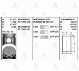 Goetze 14-020880-00 Gomlek Jp Mazda B2500 Wl 93mm Std 14-020880-00