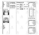 Goetze 14-021930-00 Gomlek Nqr-86 NPR-75 4HK1Tc 115mm Std 1402193000