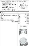 Goetze 87-70440-STD Piston+Segman-STD 76 Daihatsu Hijet 86-00 3Cyl 8770440STDA