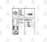 Goetze 87-71117-STD Motor Piston STD Segmanlı Accent Blue 1.6 CRDI 2011-I30 1.6 CRDI 2012-Ceed 1.6 CRDI 2012-D4Fb Motor 77.20mm 128 Bg 234A02A907