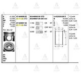 Goetze 87-71128-STD Motor Piston Segman STD Era 1.5 CRDI 2006-Kia Cerato Rio 1.5 CRDI 2006-75mm 87-71128-STD