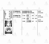 Goetze 87-71129-050 Motor Piston Segman 050 Hyundai i20 1.4 CRDI 2012-D4Fc Motor 75.50mm 23410-2A950