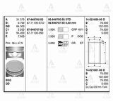 Goetze 87-71130-050 Motor Piston Segman 050 Accent 1.5 12V 1995-2000 76mm Yumurta Kasa 87-71130-050