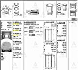 Goetze 87-71339-050 Motor Piston Segman 050 Stare TCI 2001-Kia K2500 TCI 2004-2-4 Sıralı Piston D4Bh Motor 91.60mm 87-71339-050