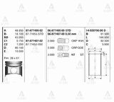 Goetze 87-71653-STD Piston Segman STD Nissan Skystar Yd25 DDTI-TCId22 Motor 2002-89mm 87-71653-STD