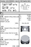 Goetze 87-72203-STD Piston Segman 81.01mm STD Golf IV Bora A3 A4 A6 Leon Toledo II Octavia Passat 1.8 125Ps ADR AGN APT ARG Avv 95-05 058107065J