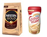 Nescafe Gold Granül Kahve 500 gr Hazır Kahve + Nestle Coffee Mate 400 gr Süt Tozu