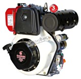 GoldMoto GM192FBE-G3 Dizel Motor 12 Hp Marşlı Krank Konik Orta