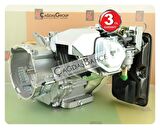 GoldMoto GM440JE Benzinli Motor Jeneratör Tip 15 Hp Marşlı