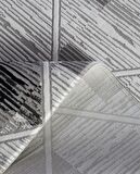 İpek Mekik Halı Gordion Siyah Kahve Modern Saçaklı Halı