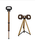 Katlanabilir Baston Tabure, Walking Stick And Portable Stoo