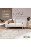 Artemis Halı Gotik 02393B Vizon Bej Modern Saçaklı Halı