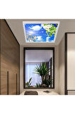 60x60 Ledli-trendyol Avize-bulutlu Çiçekler Tavan Avize-54watt-tavana Yapışık Lamba-salon Avize