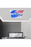 60x60 Ledli, Baskılı-trendyol Avize Modeli-led Avize-54watt-tavana Yapışık Lamba-yatak Odası Avize