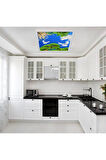 Led 60x60 Büyük Model Hd Baskılı-trendyol Avize-ev-banyo-salon Avize Modelleri-54watt-tavana Model